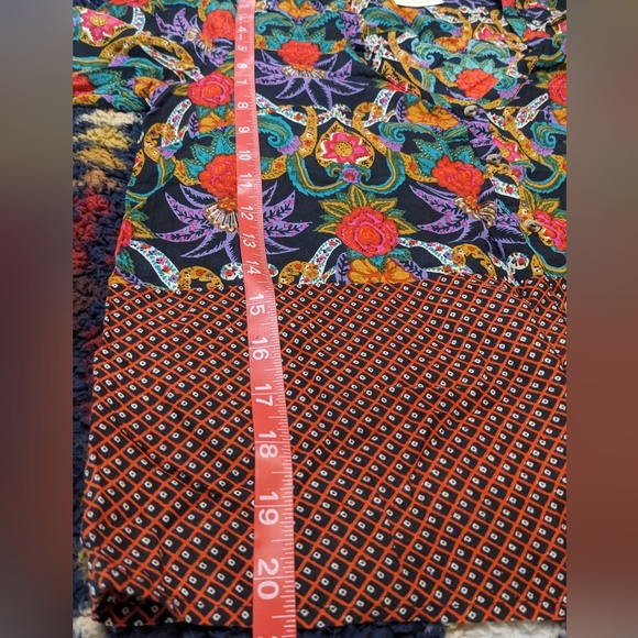Anthropologie Maeve carter mixed print blouse medium - Picture 4 of 6